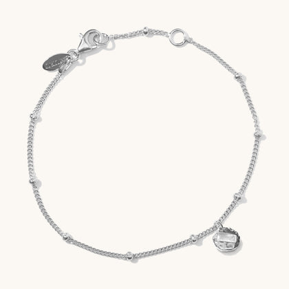 Birthstone Bracelet Silver